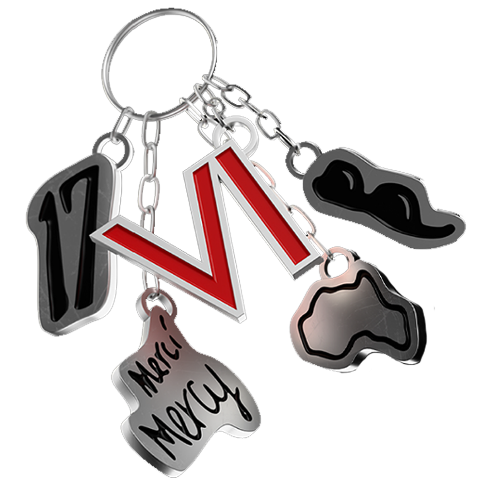 Tattoos On My Face Keychain