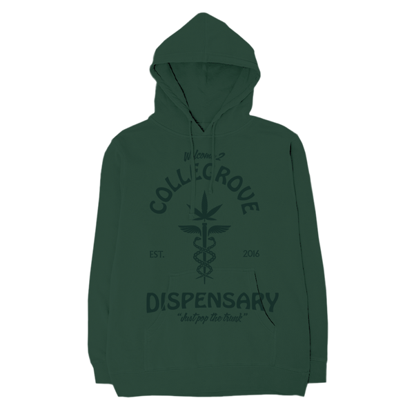 Collegrove Dispensary Hoodie on Forest Green – LIL WAYNE